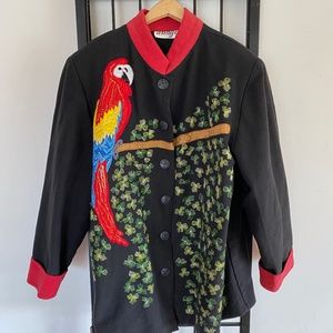 Womans Parrot Blazer by Anage made in India